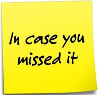 ICYMI: In Case You Missed It Post It Note