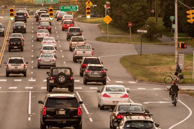 BikersAndViewOfCarsInTraffic.jpg