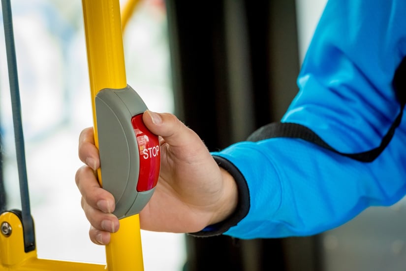 Image result for stop buttons in metro buses