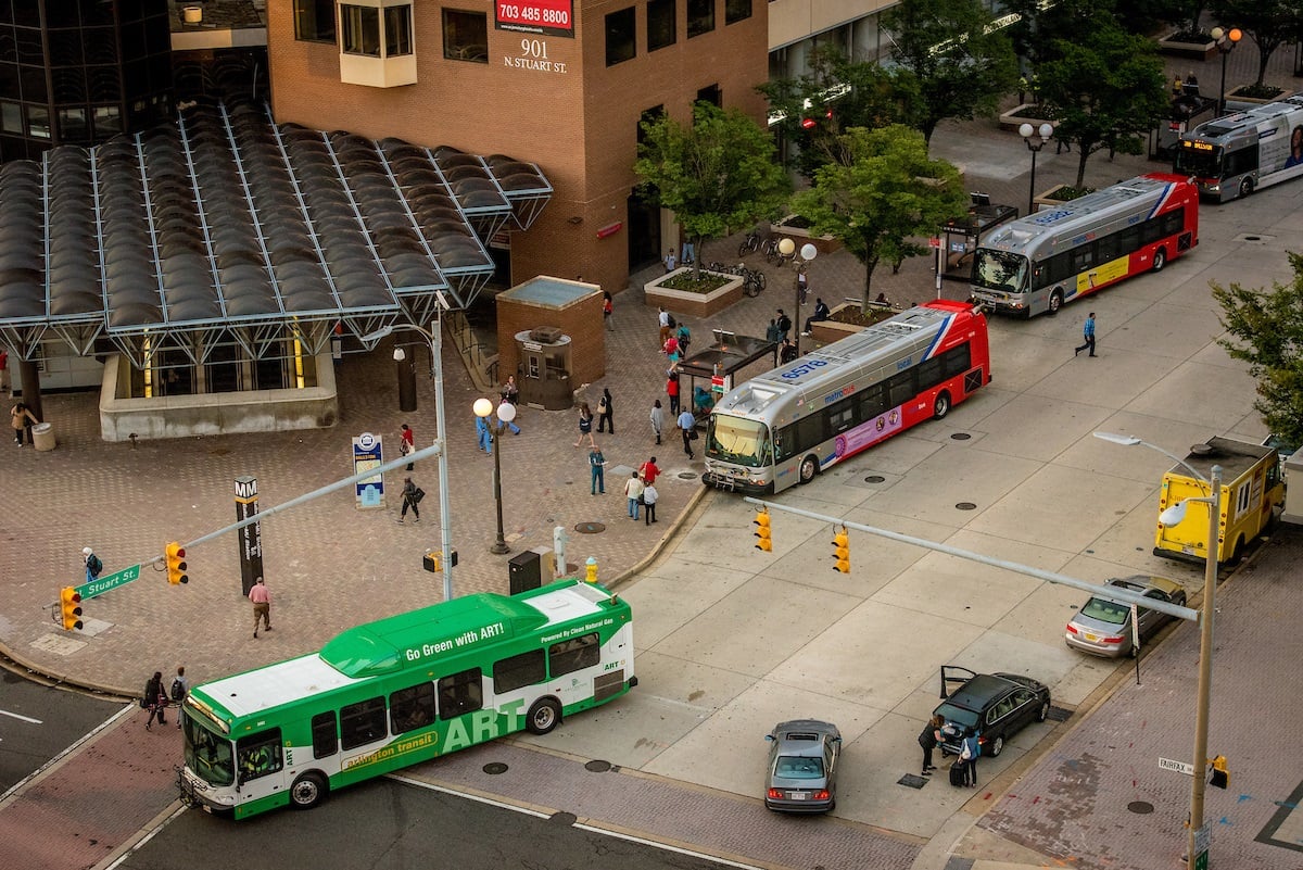 ballston-metro-station-with-buses