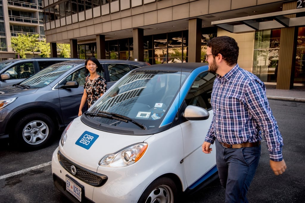 car2go Passengers Parked Car