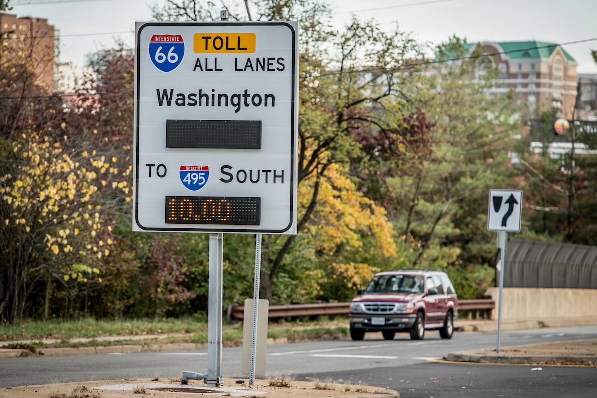 i66-toll-price-sign