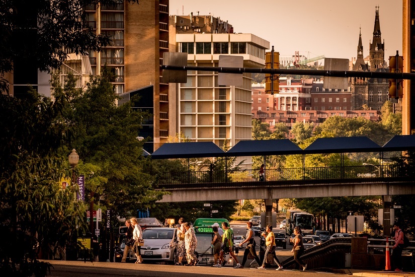 pedestrians-buses-cars