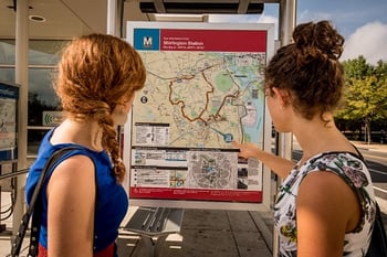 Arlington County commuters, bus map