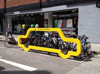 Fun bike rack