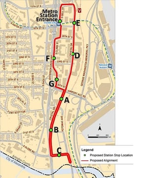 Transitway map