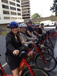 Employees on Capital Bikeshare Bikes