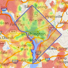 Metro DC walk score Metro DC walk score