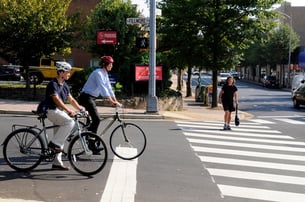 Bicyclists at Crosswalk