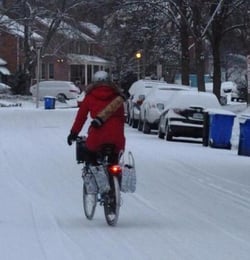 snow biking