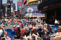 Hot Summer in Times Square NYC