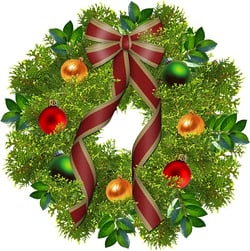 Happy Holidays Wreath