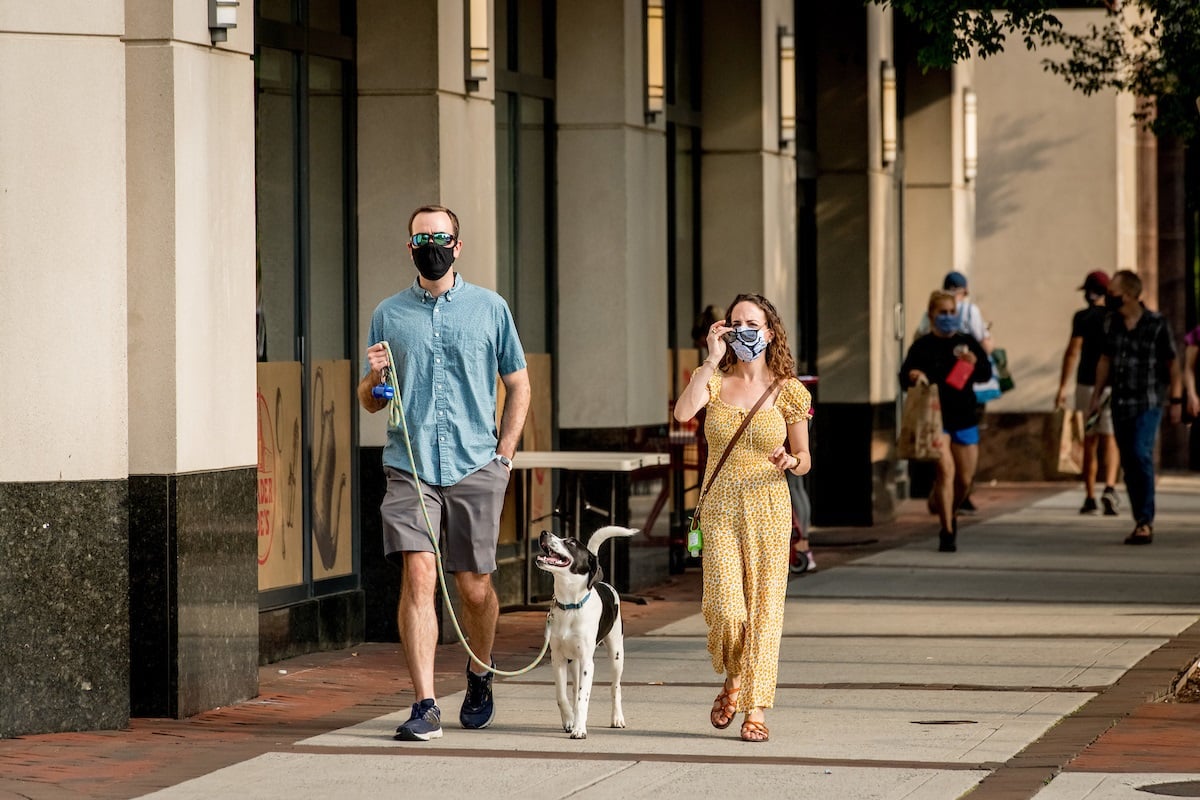 man-woman-dog-street-arlington