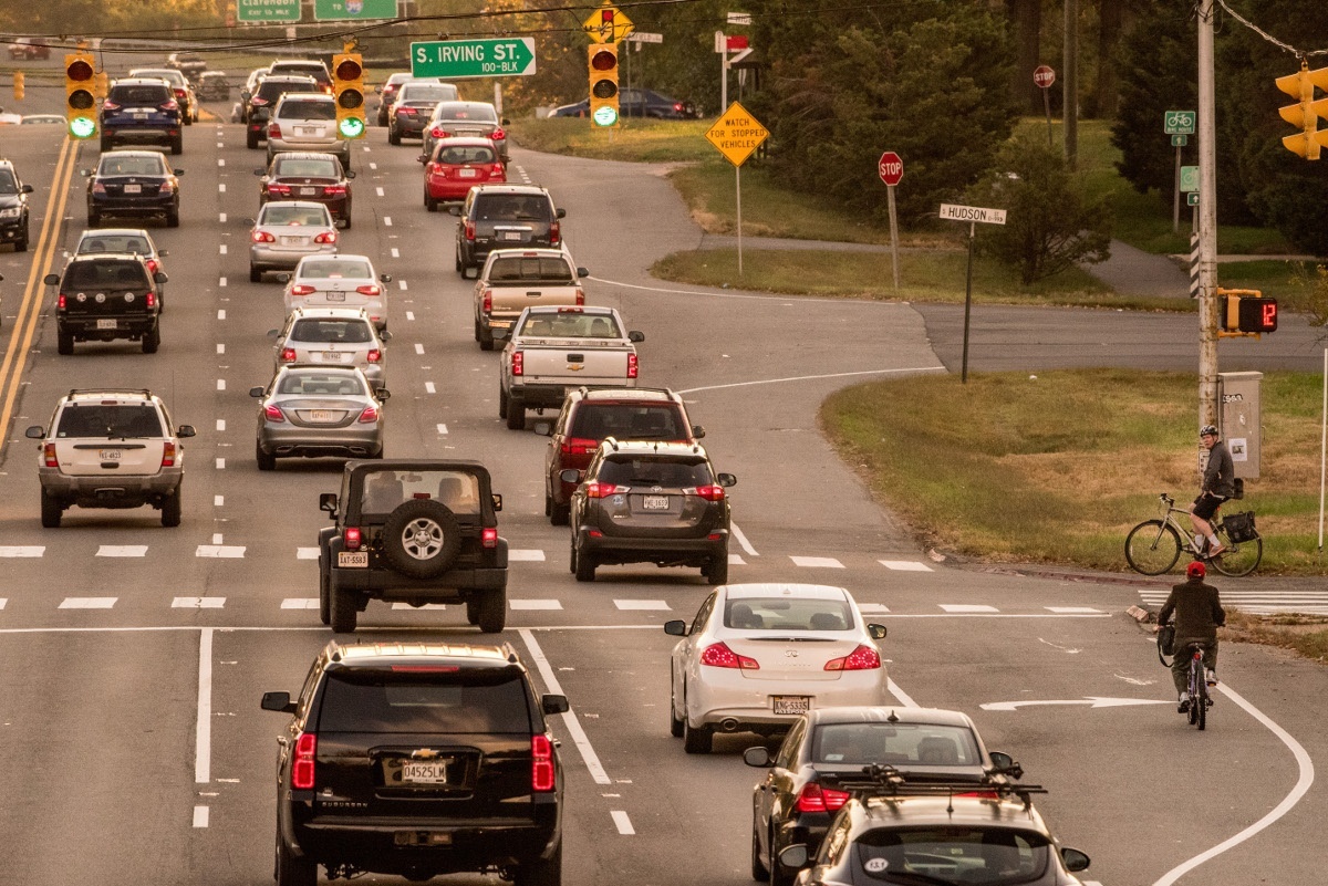 BikersAndViewOfCarsInTraffic-1